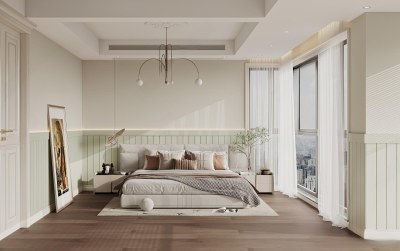 法式卧室3D模型下载